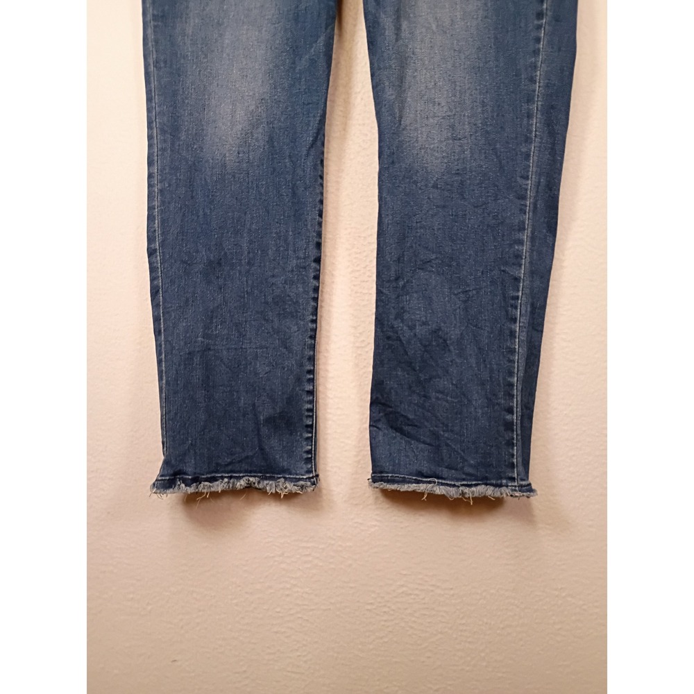 Boho Democracy Womens 12 Blue Absolution High Rise Raw Hem Ankle Jeans B2697YIY - Picture 9 of 10